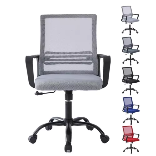 Adjustable Swivel Office Chair w/Padded Seat Cushi